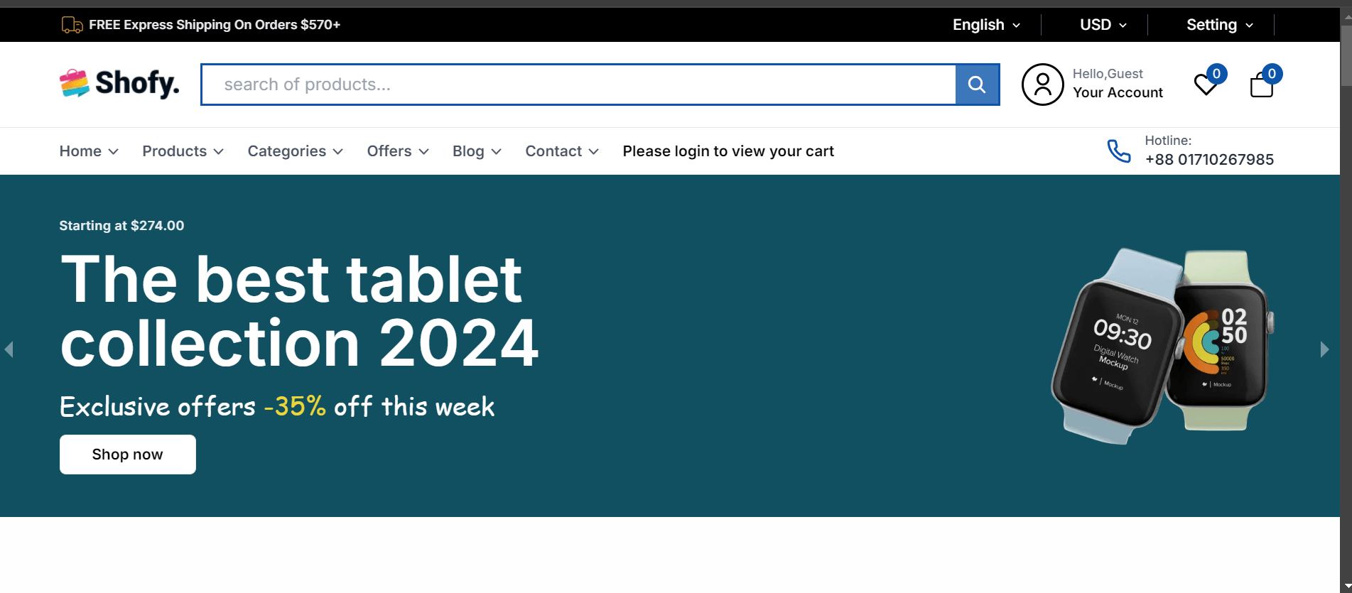 Shofy E-commerce project