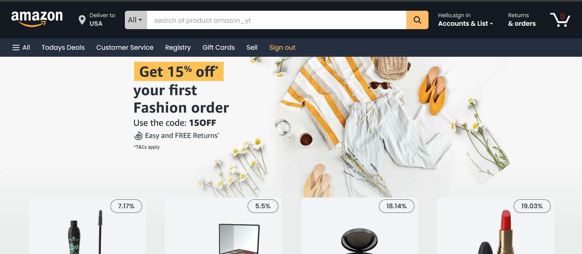 Amazon E-commerce project
